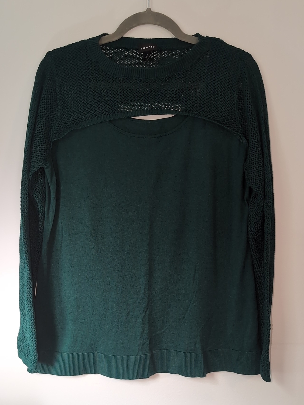 torrid Open-Knit Sleeve Pullover Sweater